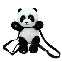 Pelúcia Amigos do Coração Mochila Panda