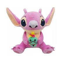 Pelucia Angel e Scrump 33cm lilo Stitch Disney