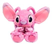 Pelúcia Angel Gigante Disney Lilo Stitch Big Feet 60Cm Rosa