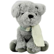 Pelucia animalzinho com cachecol sentado 23cm bbr