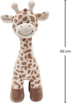 Pelúcia Antialérgica Baby E Decoração Girafinha Bebê De 40cm