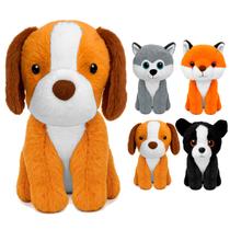 Pelúcia Baby Lindos Compacto Bichinhos Bebê Cachorrinho Fofo Macio Poliéster Decorativo