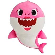Pelúcia Baby Shark 30cm Mommy Shark Rosa com Sons 2352 - Sunny