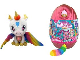 Pelúcia Barbie Ovo Baby Unicórnio Fun Pelúcia Barbie Ovo Baby Unicórnio Fun