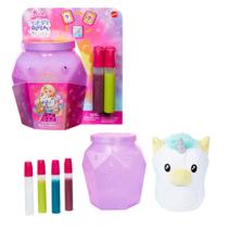 Pelúcia barbie tie dye reveal plush surpresa - mattel hwd29