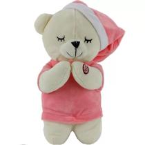 Pelucia bbr toys urso que reza