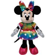 Pelúcia - Beanie Babies - Minnie Mouse Vestido Colorido - TY/DTC