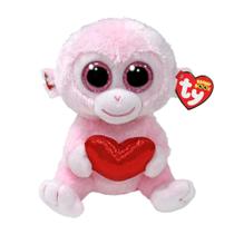 Pelúcia Beanie Boos Ty 16 Cm - Macaco Rosa Gigi