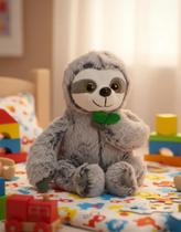 Pelúcia Bicho Preguiça Brinquedo Fofo Divertido E Encantador Cinza Pelúcia Bicho Preguiça Brinquedo Fofo Divertido E Encantador Cinza
