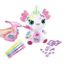 Pelúcia Boneco Axolote Airbrush C/ Luzes Lave e Repita - Fun