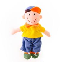 Pelúcia Boneco Matheus AMARELO/AZUL 32CM Pelúcia Boneco Matheus AMARELO/AZUL 32CM