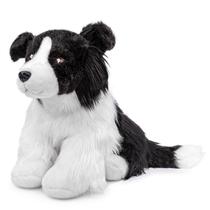 Pelúcia Border Collie Frankiezhou 30cm - Brinquedo de Pelúcia para Crianças