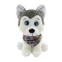 Pelucia Cachorro Husky Siberiano 36cm Dog Fofinho - Bbr R3303