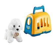 Pelucia Cachorro I Love My Pets Com Caixinha de Transporte Multikids