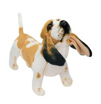 Pelúcia Cachorro Realista Basset Hound 35cm