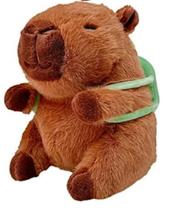 Pelúcia Capivara 20cm C/Mochilinha de Fruta CAA0121- Caa Toys Pelúcia Capivara 20cm C/Mochilinha de Fruta CAA0121- Caa Toys