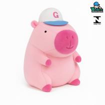 Pelúcia Capivara 22cm com Chapéu Antialérgica Super Macia Brinquedo Infantil