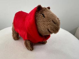Pelucia Capivara Adorável Amei Fofa Filó Bailarina Capuz Xadrez Diversas Cores