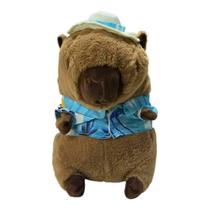 Pelucia Capivara Havaiana com Roupinha 35cm - Pelucia Diversos
