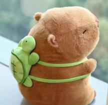 Pelúcia Capivara Pequena Com Bolsa De Transporte-Presente Fofinho
