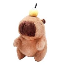 Pelúcia Capivara Sentada com Laranja Fruta na Cabeça 22cm DRM1021 - Dorémi
