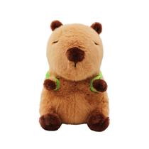 Pelúcia Capivara Sentada com Mochila de Crocodilo Super Fofa Pelúcia Capivara Sentada com Mochila de Crocodilo Super Fofa