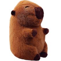 Pelucia capivara sentada marrom - bbr toys