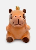 Pelúcia Capivara Vibes LARANJA FLUOR Pelúcia Capivara Vibes LARANJA FLUOR