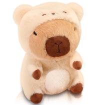 Pelúcia Capivara WUFUVAP 25 cm Fantasia de Urso