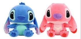 Pelúcia Casal Lilo E Stitch Angel Disney 40 cm Antialérgico