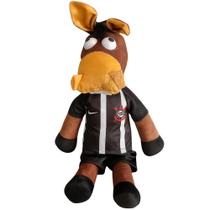 Pelúcia Cavalinho Corinthiano com Uniforme Oficial 65cm