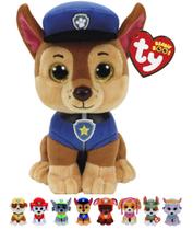 Pelúcia Chase Ty Beanie Boos da Patrulha Canina Cerca de 15 Cm