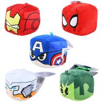 Pelúcia chaveiro quadrada marvel 8x8cm - capitão américa, hulk, thor, homem de ferro, spiderman - br Pelúcia chaveiro quadrada marvel 8x8cm - capitão américa, hulk, thor, homem de ferro, spiderman - br