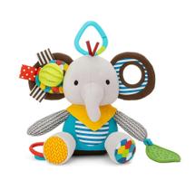 Pelucia Chocalho Bebe Brinquedo Mordedor Sensorial - Elefante