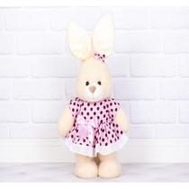 Pelucia coelho amore 25 cm - vestido com lese