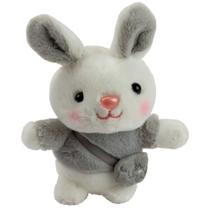 Pelucia Coelho com Roupinha - Cinza BBR Pelucia Coelho com Roupinha - Cinza BBR