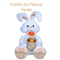 Pelúcia Coelho Da Páscoa Pezão Com Cesta 38cm Lovely 3080 - Lovely Toys