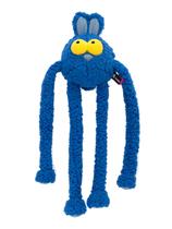 Pelúcia Coelho Puxa Puxa QMonster Azul para cachorro
