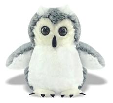 Pelúcia Corujinha Antialérgica - Coruja 25Cm - Soft Cinza