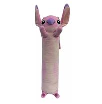 Pelucia Cushion Angel Stitch Pink 70cm Disney Rolinho Rosa