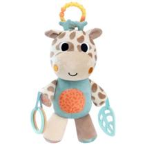 Pelúcia de Atividades com Mordedor TremeTreme Girafa Buba Zoo Brinquedo Bebê