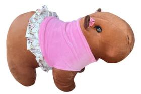 Pelúcia de Capivara P com Vestido Removível Mury Baby