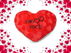 Pelúcia de Coração Dia Dos Namorados Amor 25x19cm Com faixa Pelúcia de Coração Dia Dos Namorados Amor 25x19cm Com faixa