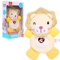 Pelúcia De Leãozinho Com Mordedor Som E Luz - Castela Pelúcia De Leãozinho Com Mordedor Som E Luz - Castela