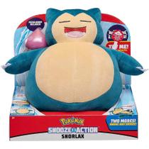 Pelúcia De Luxo Boneco Pokémon Snorlax Com Som e Acessório