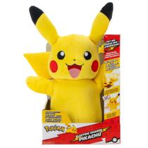 Pelúcia de Luxo Pikachu Boneco Pokemon Com Som e Luz