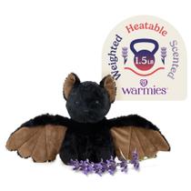 Pelúcia de morcego Therapeutic Warmies, 33 cm, aquecida e pesada, 0,5 kg