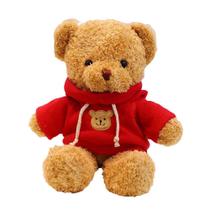 Pelúcia de pelúcia Souriant Teddy Bear com capuz de 50 cm