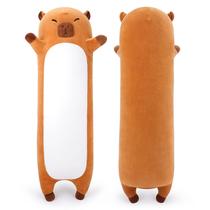 Pelúcia de pelúcia Sprinqdawin Capybara de 85 cm para crianças/adultos Pelúcia de pelúcia Sprinqdawin Capybara de 85 cm para crianças/adultos