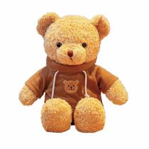 Pelúcia de pelúcia Teddy Bear BSVOME 30 cm com capuz marrom
